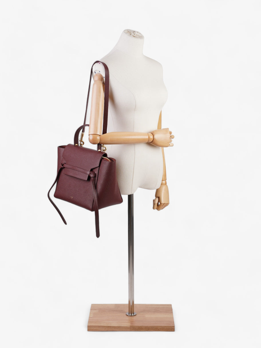 Celine Belt Bag Burgundy Grained Leather Mini Image 2