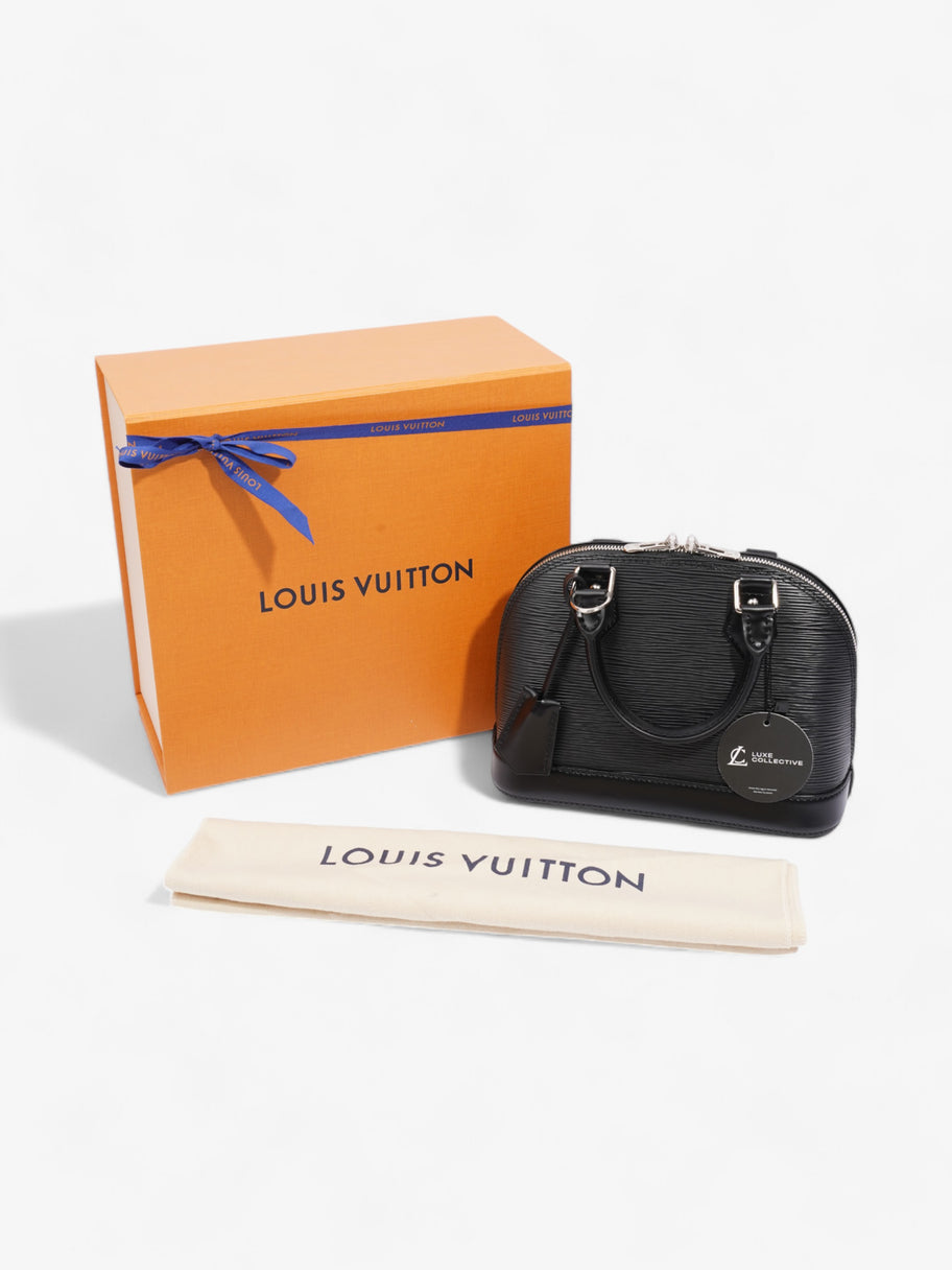 Louis Vuitton Alma Black Epi Leather BB Image 9