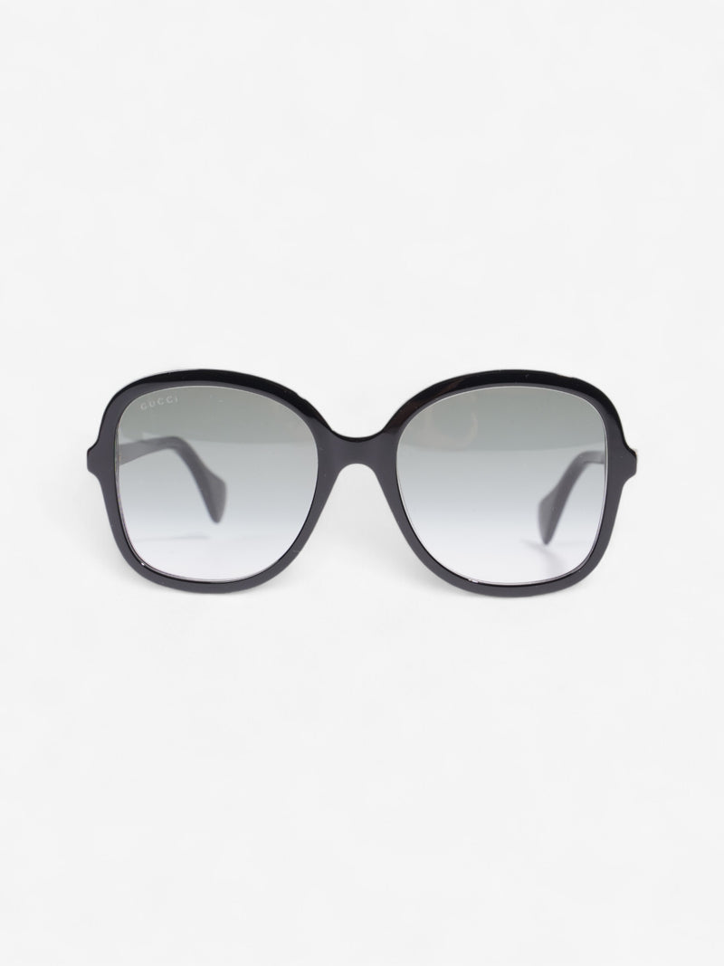  Gucci Round Sunglasses Black Acetate 145mm