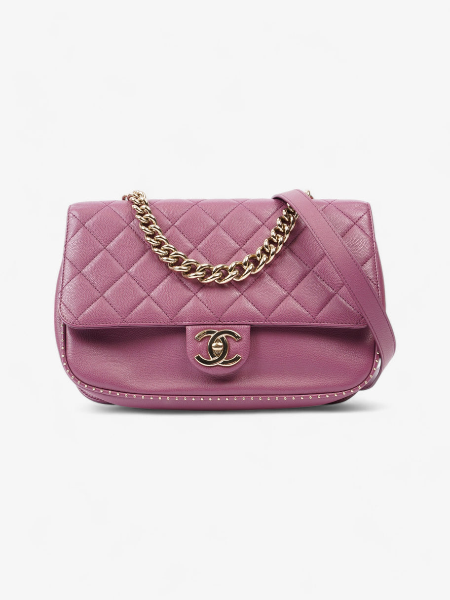 Chanel Classic Flap Bag Mauve Caviar Leather Image 1