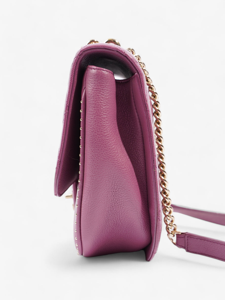 Chanel Classic Flap Bag Mauve Caviar Leather Image 3