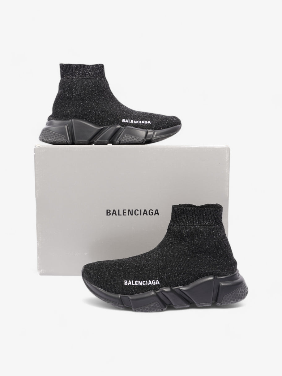 Balenciaga Speed Black Glitter / White Cotton EU 36 UK 3 Image 10