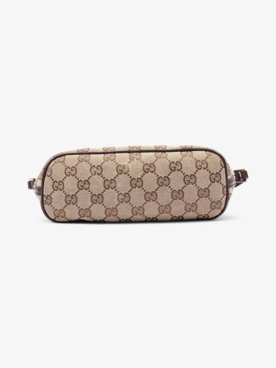 Gucci Boat Pochette Beige And Ebony GG Supreme Canvas Image 6