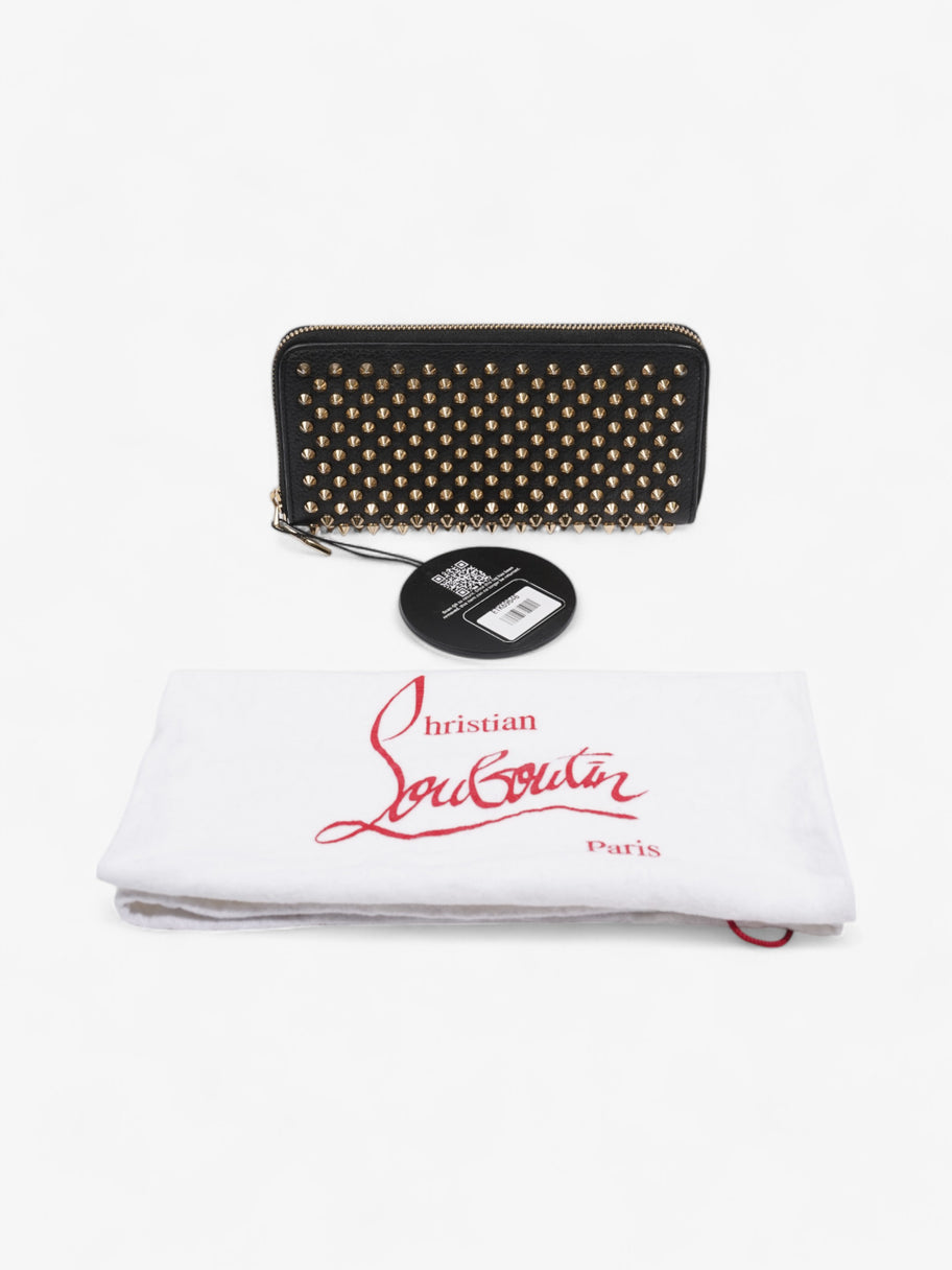 Christian Louboutin Panettone Stud Wallet Black / Gold Leather Image 8