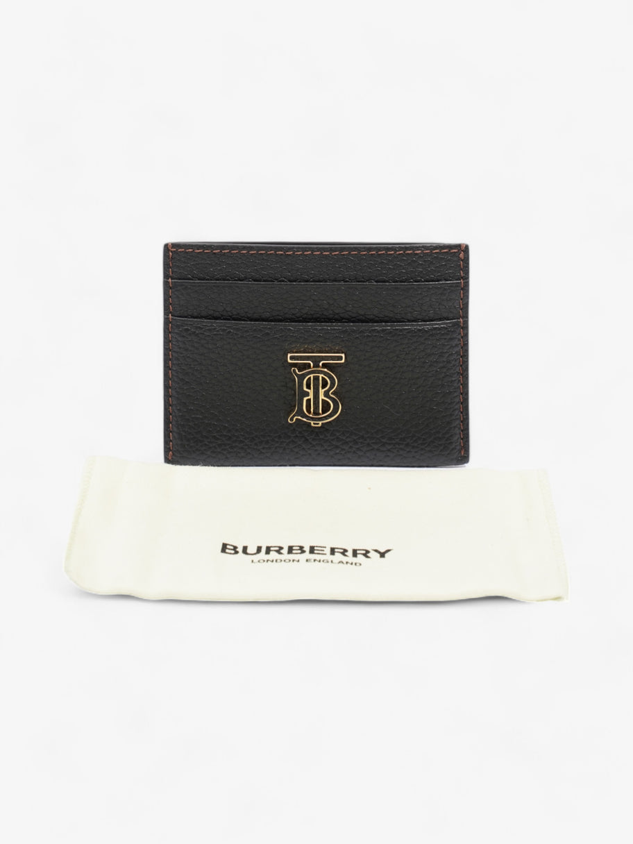 Burberry TB Card Holder Black Calfskin Leather Image 6