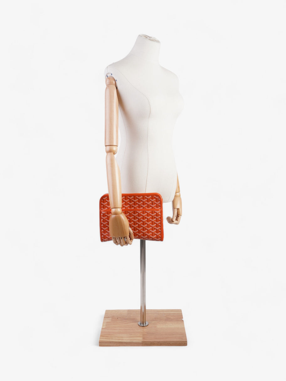 Goyard Jouvence Pouch Orange Goyardine Coated Canvas MM Image 2