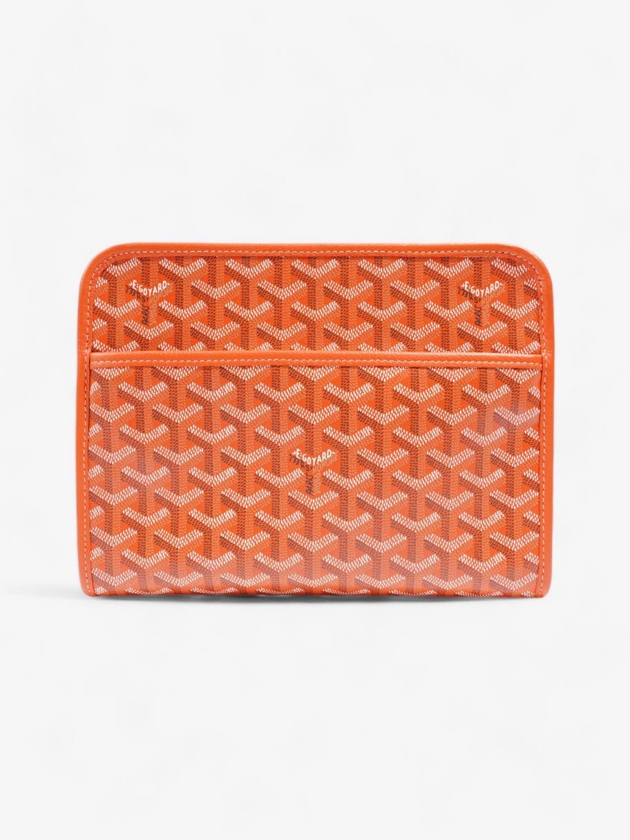 Goyard Jouvence Pouch Orange Goyardine Coated Canvas MM Luxe Collective