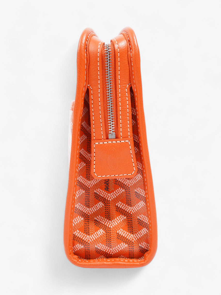 Goyard Jouvence Pouch Orange Goyardine Coated Canvas MM Image 3