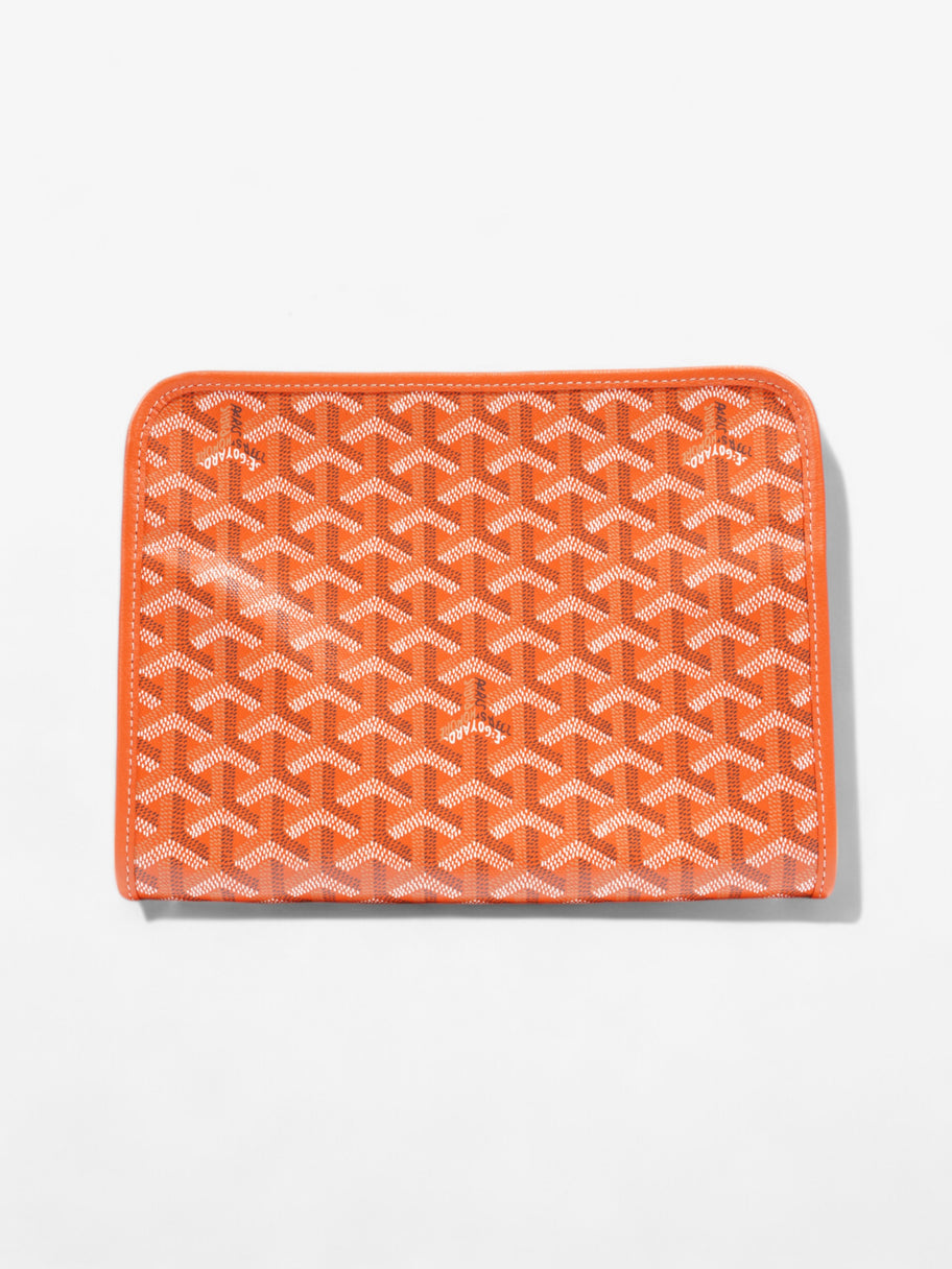 Goyard Jouvence Pouch Orange Goyardine Coated Canvas MM Image 4