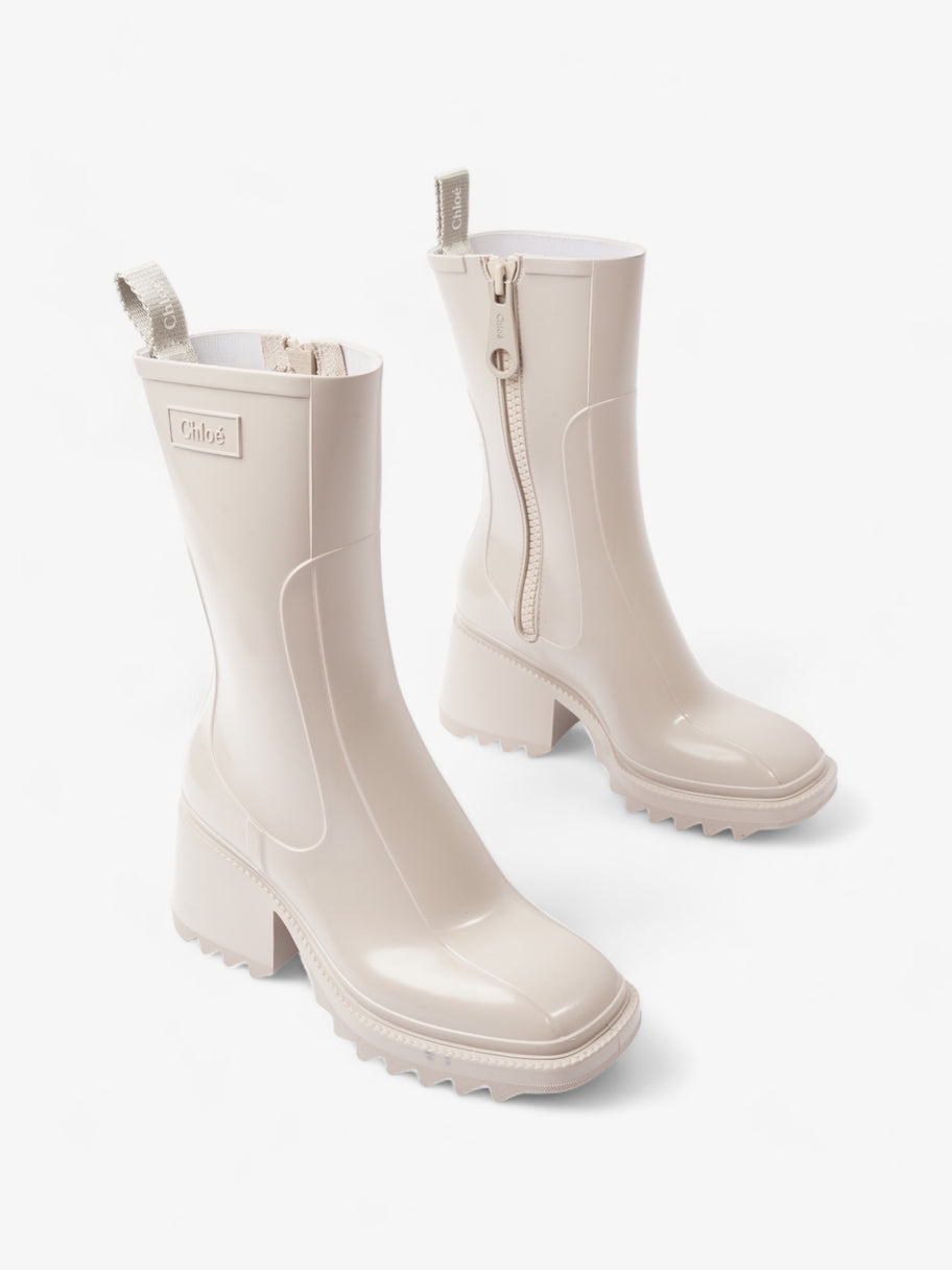 Betty Rainboots 35mm Beige Rubber EU 36 UK 3 Image 2