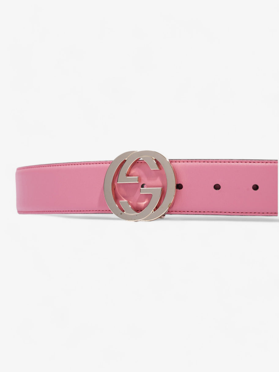 Gucci Interlocking G Belt Pink Leather 85cm / 34