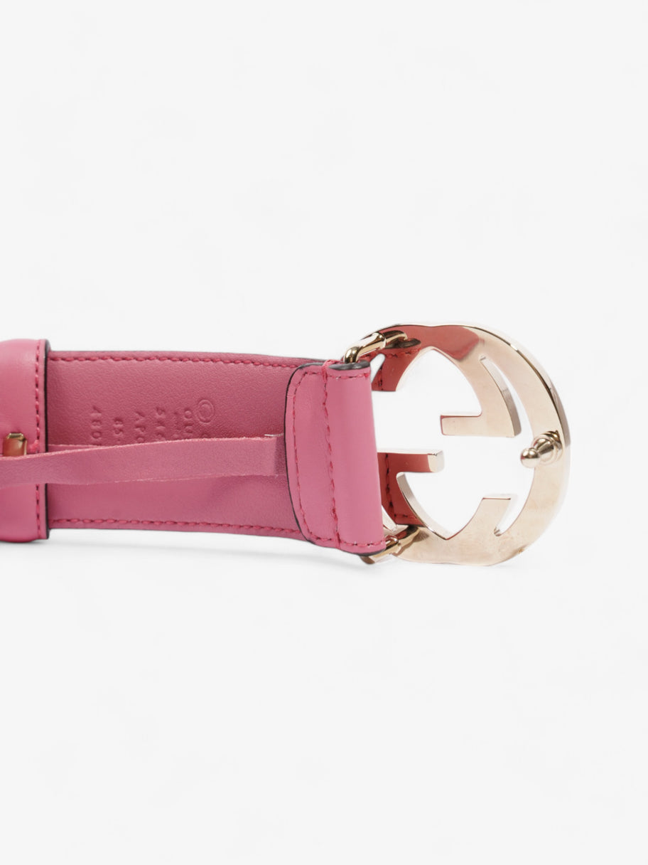 Gucci Interlocking G Belt Pink Leather 85cm / 34