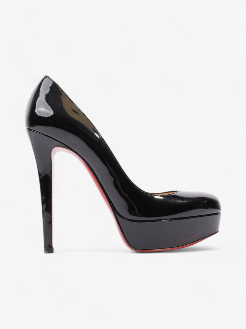  Christian Louboutin Bianca 140mm Black Patent Leather EU 38 UK 5