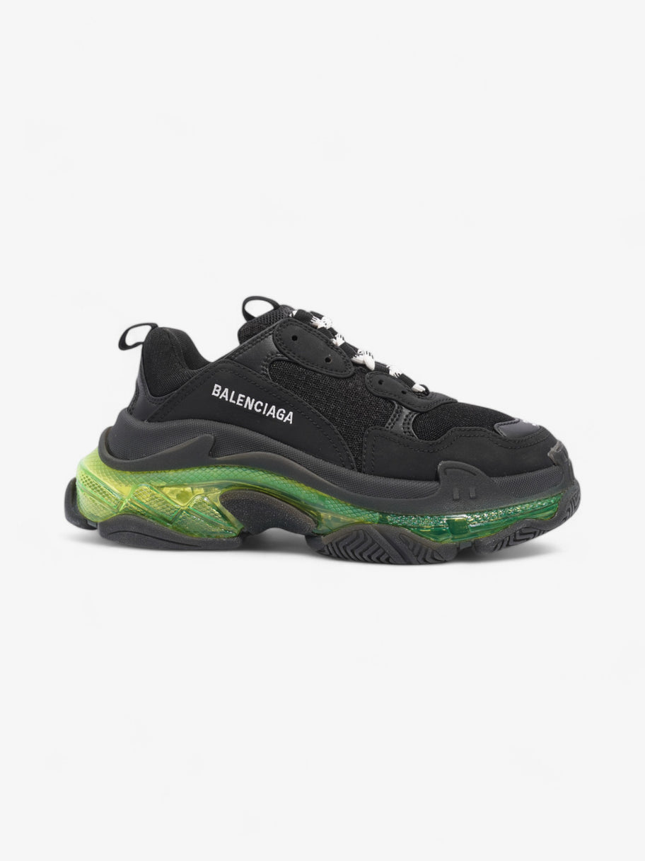 Balenciaga Triple S Clear Sole Black / Green Mesh EU 39 UK 6 Image 1