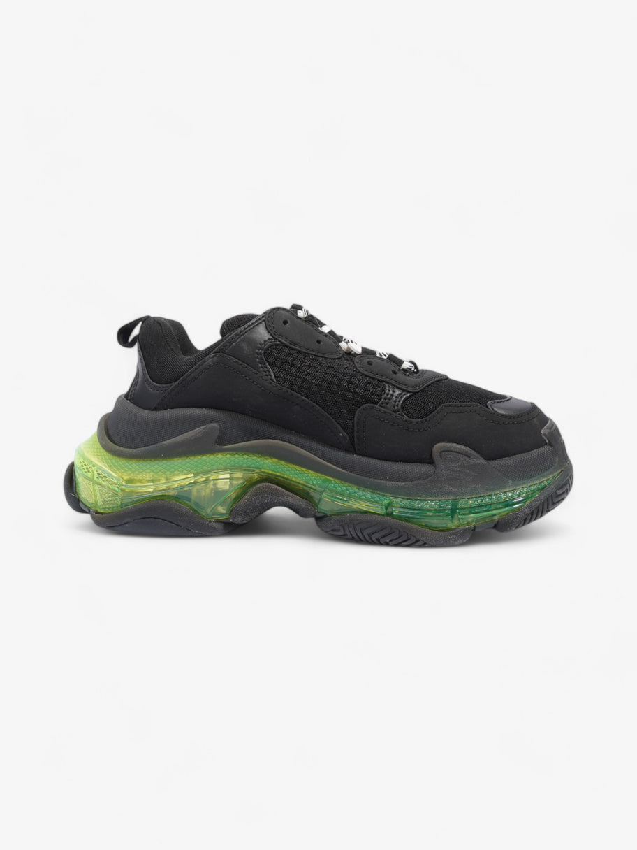 Balenciaga Triple S Clear Sole Black / Green Mesh EU 39 UK 6 Image 4