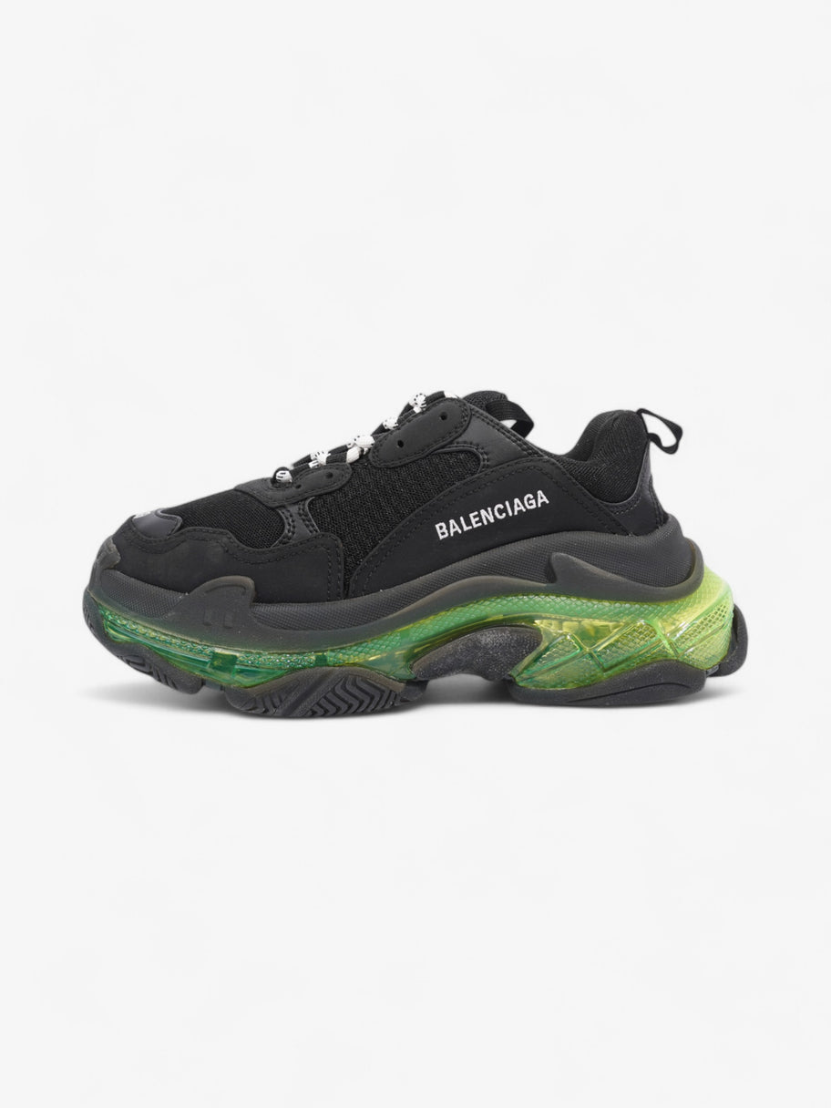 Balenciaga Triple S Clear Sole Black / Green Mesh EU 39 UK 6 Image 5