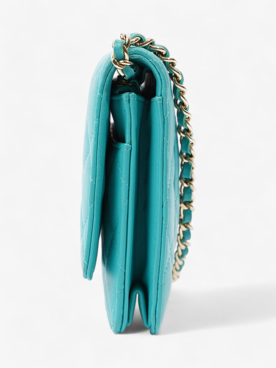 Chanel WOC Turquoise  Lambskin Leather Image 3