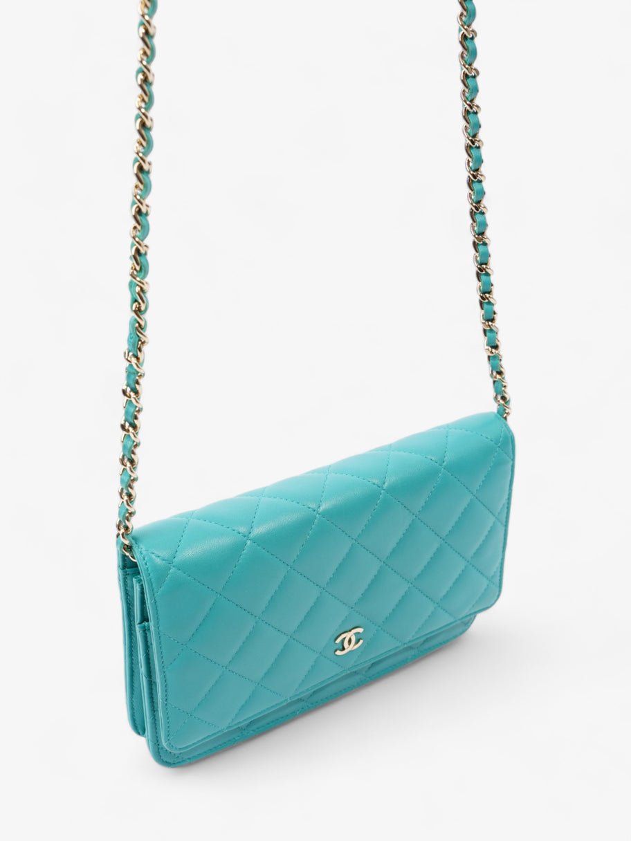 Chanel WOC Turquoise  Lambskin Leather Image 7