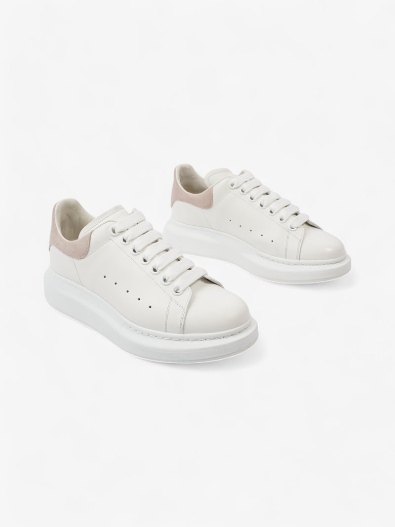  Alexander McQueen Oversized Sneaker White / Pink Tab Leather EU 38.5 UK 5