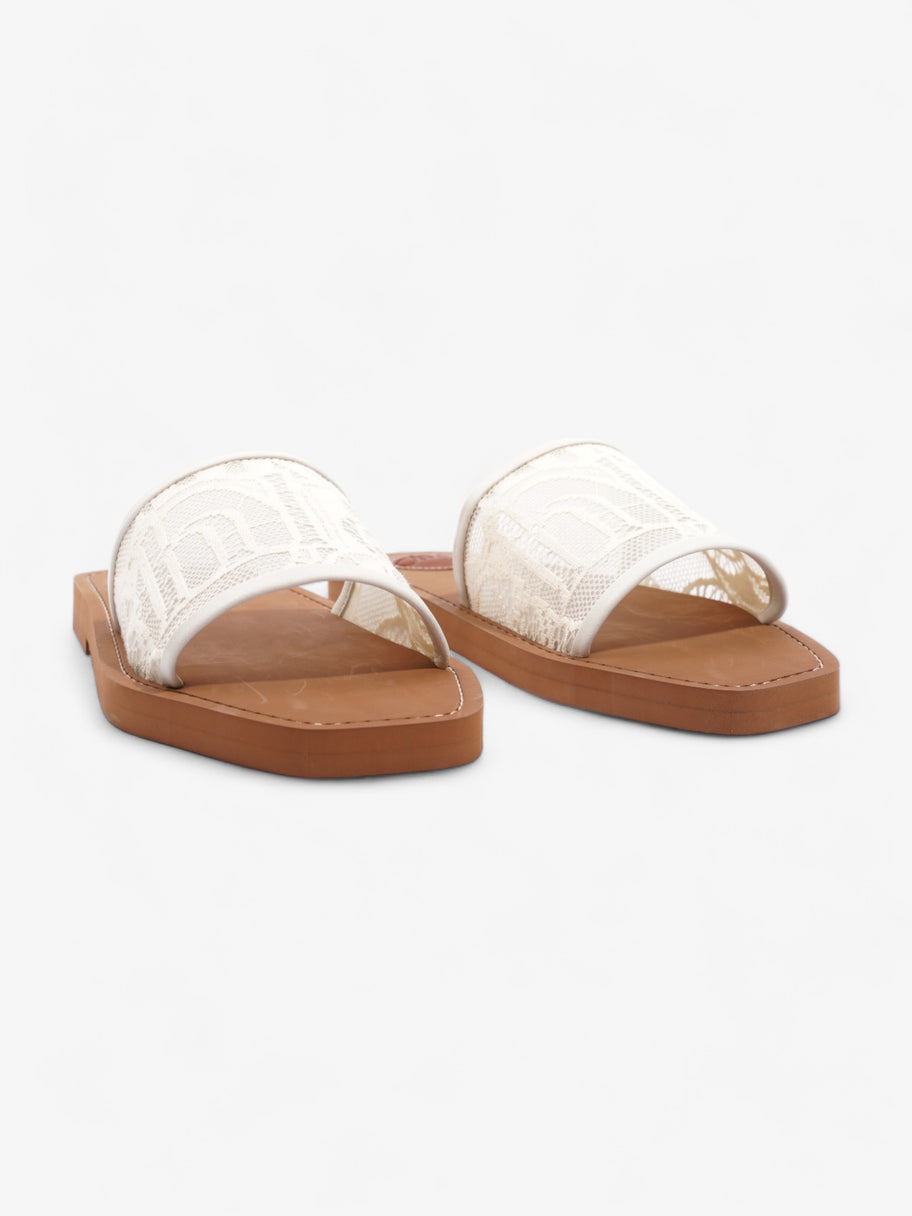 Woody Sandals White Lace EU 37 UK 4 Image 2