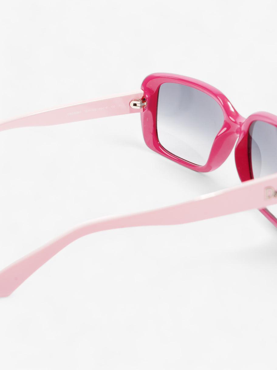 Dolce and Gabbana Rectangle-Frame Sunglasses  Fuschia / Light Pink Acetate 135mm Image 5