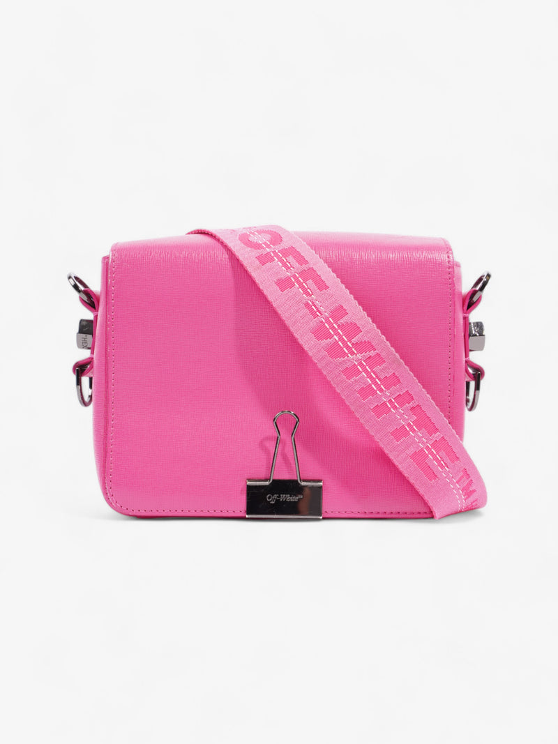  Off White Binder Clip Pink Leather