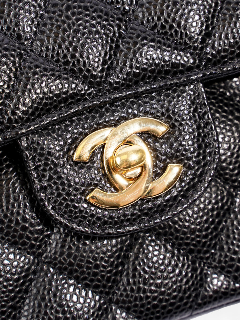 Chanel Classic Double Flap Black Caviar Leather Small Image 8