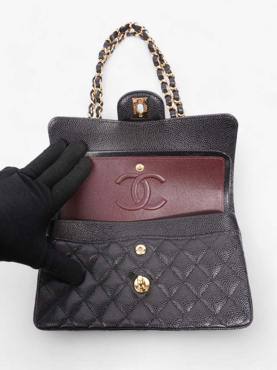 Chanel Classic Double Flap Black Caviar Leather Small Image 9