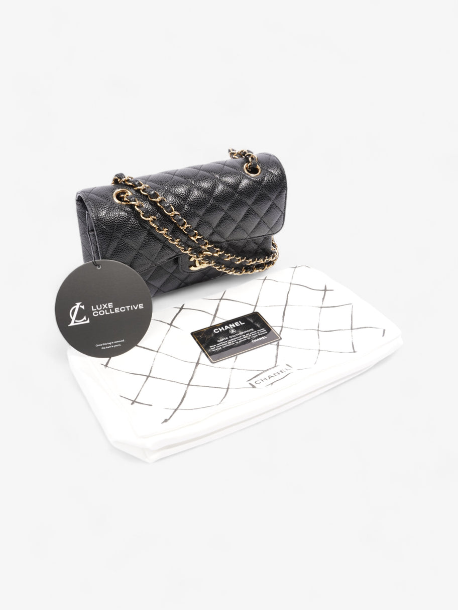 Chanel Classic Double Flap Black Caviar Leather Small Image 11