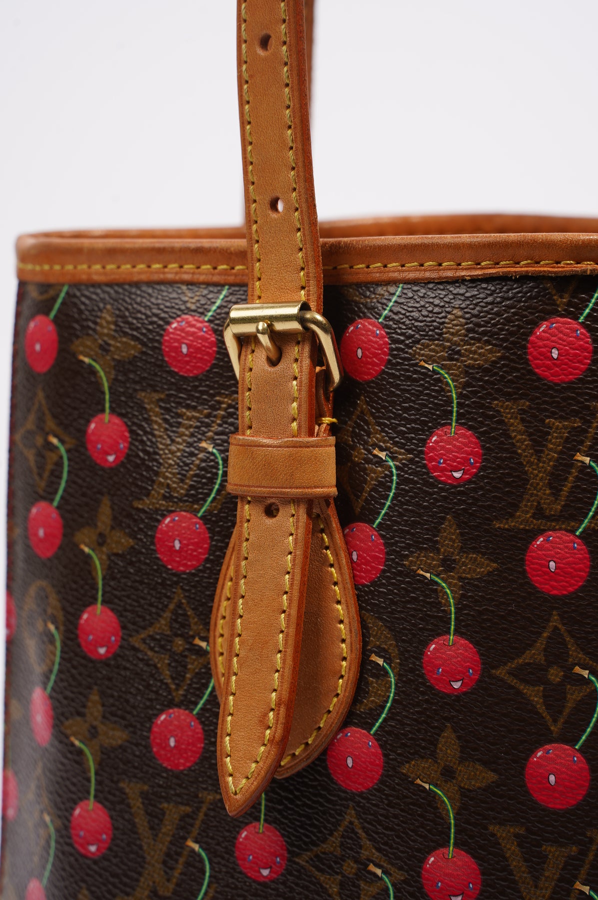 Louis Vuitton, Bags, Authentic Louis Vuitton Cerises Takashi Murakami  Cherry Bucket Bag