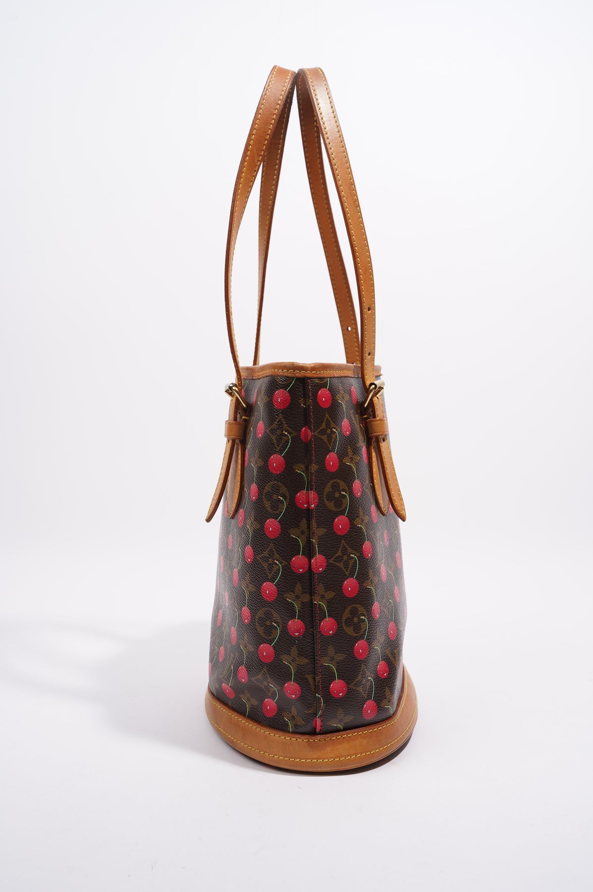 Louis Vuitton x Takashi Murakami Monogram Cerises Cherry Bucket Bag ○  Labellov ○ Buy and Sell Authentic Luxury