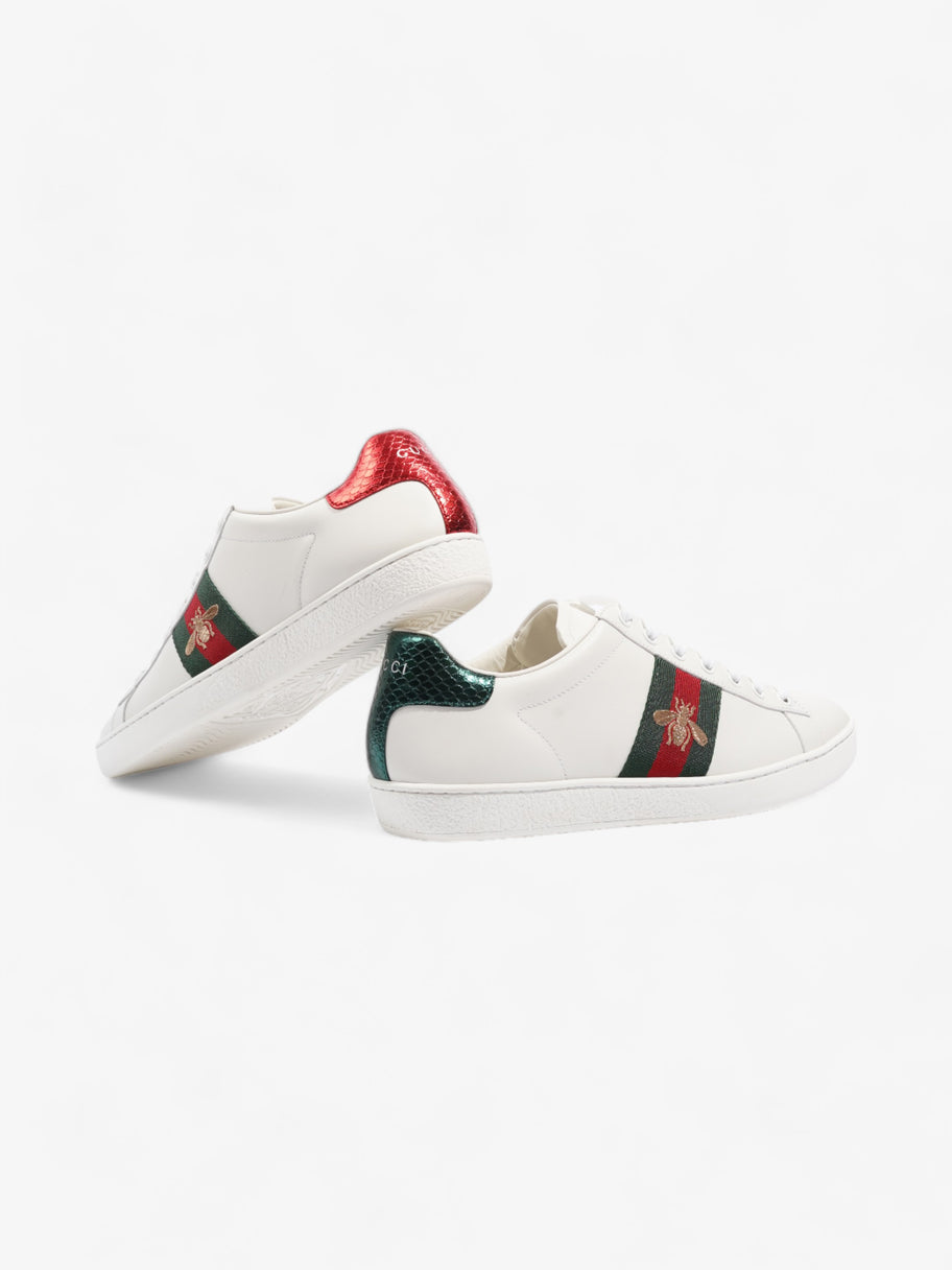 Gucci Ace Sneakers with Bee White / Red / Green Leather EU 39 UK 6 Image 9