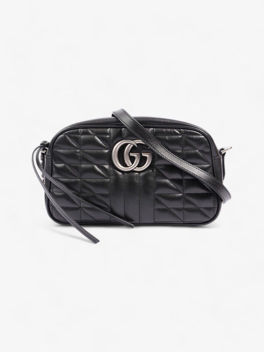 Gucci Marmont Zip Black Matelasse Leather Small Image 1