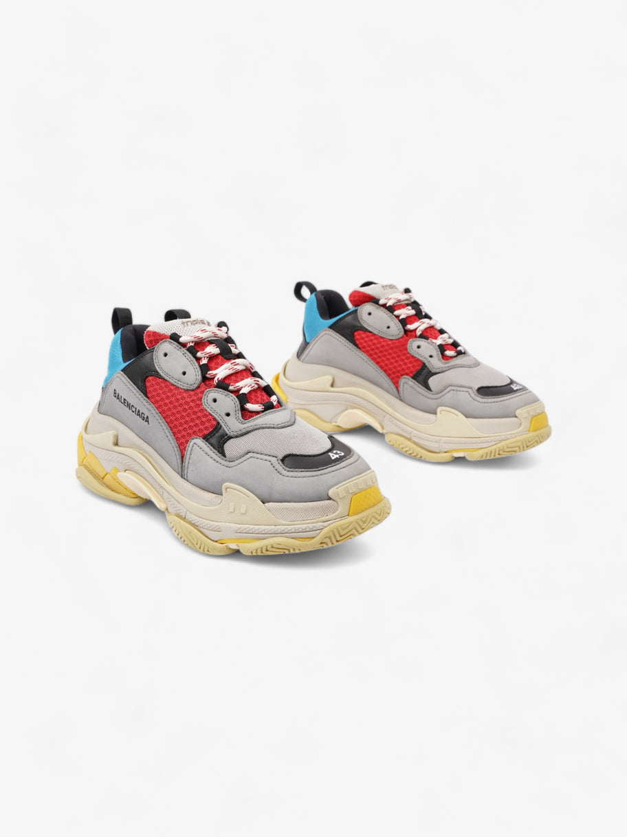 Balenciaga Triple S Grey Red Blue Mesh EU 43 UK 9 Luxe Collective