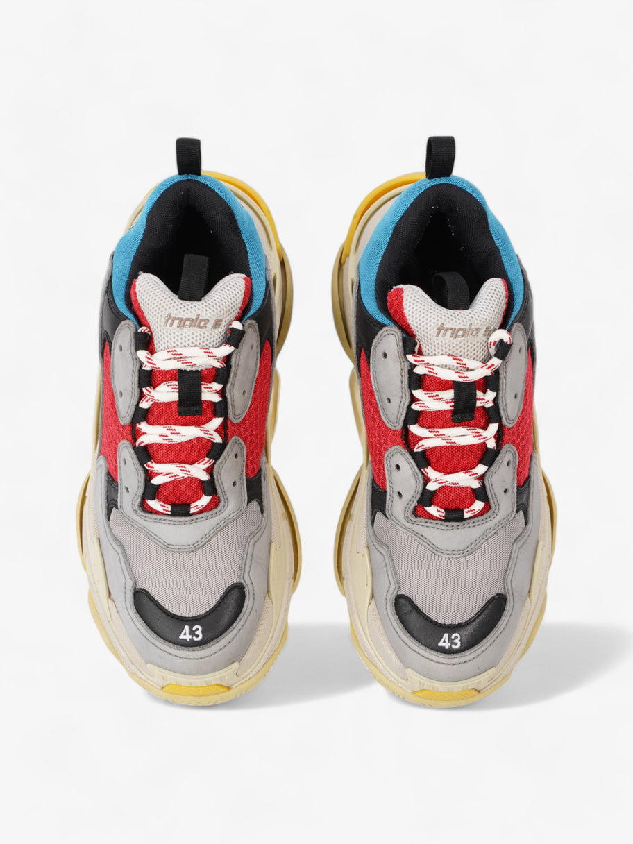 Balenciaga Triple S Grey Red Blue Mesh EU 43 UK 9 Luxe Collective