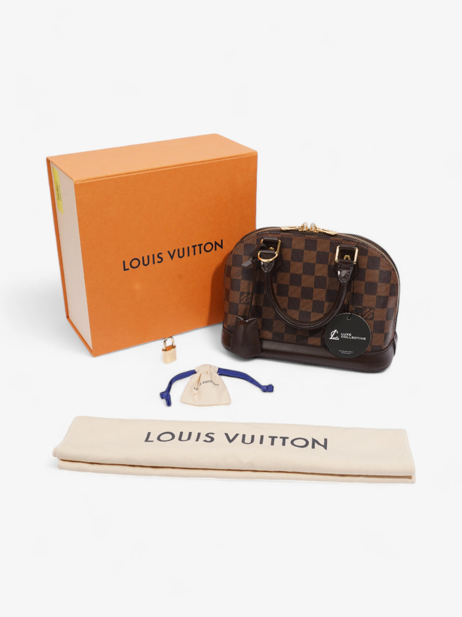 Louis Vuitton Alma Damier Ebene Coated Canvas BB Image 9