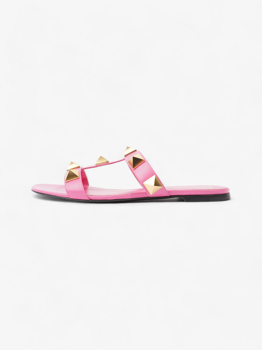 Valentino Rockstud Sandals Pink / Gold Leather EU 40 UK 7 Image 5