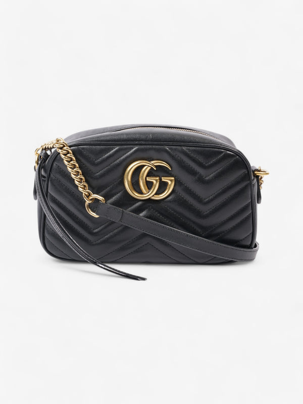 Gucci GG Marmont Black Matelasse Leather Small