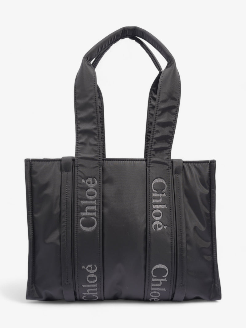  Chloe Woody Tote Black Nylon Medium