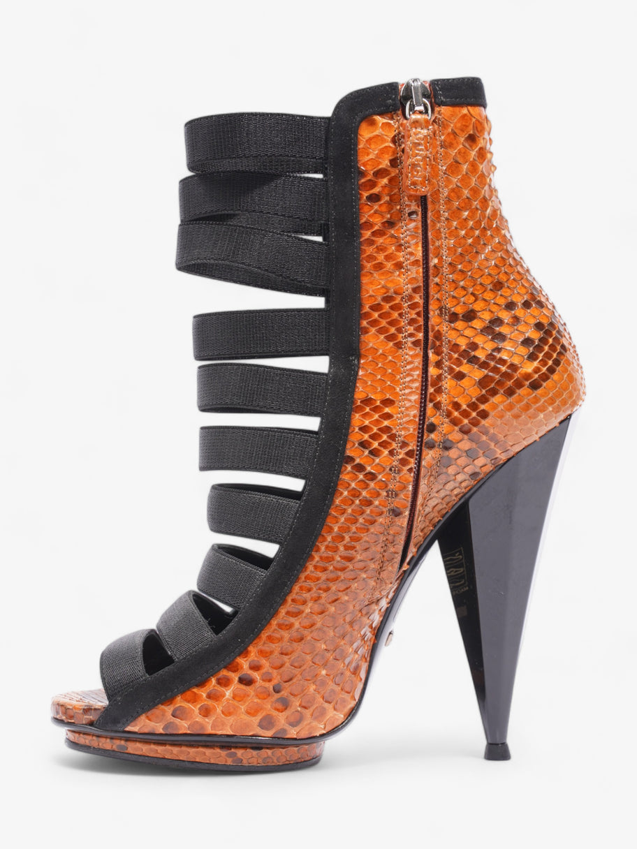 Olympia Heels 120 Orange / Black Alligator EU 36.5 UK 3.5 Image 3