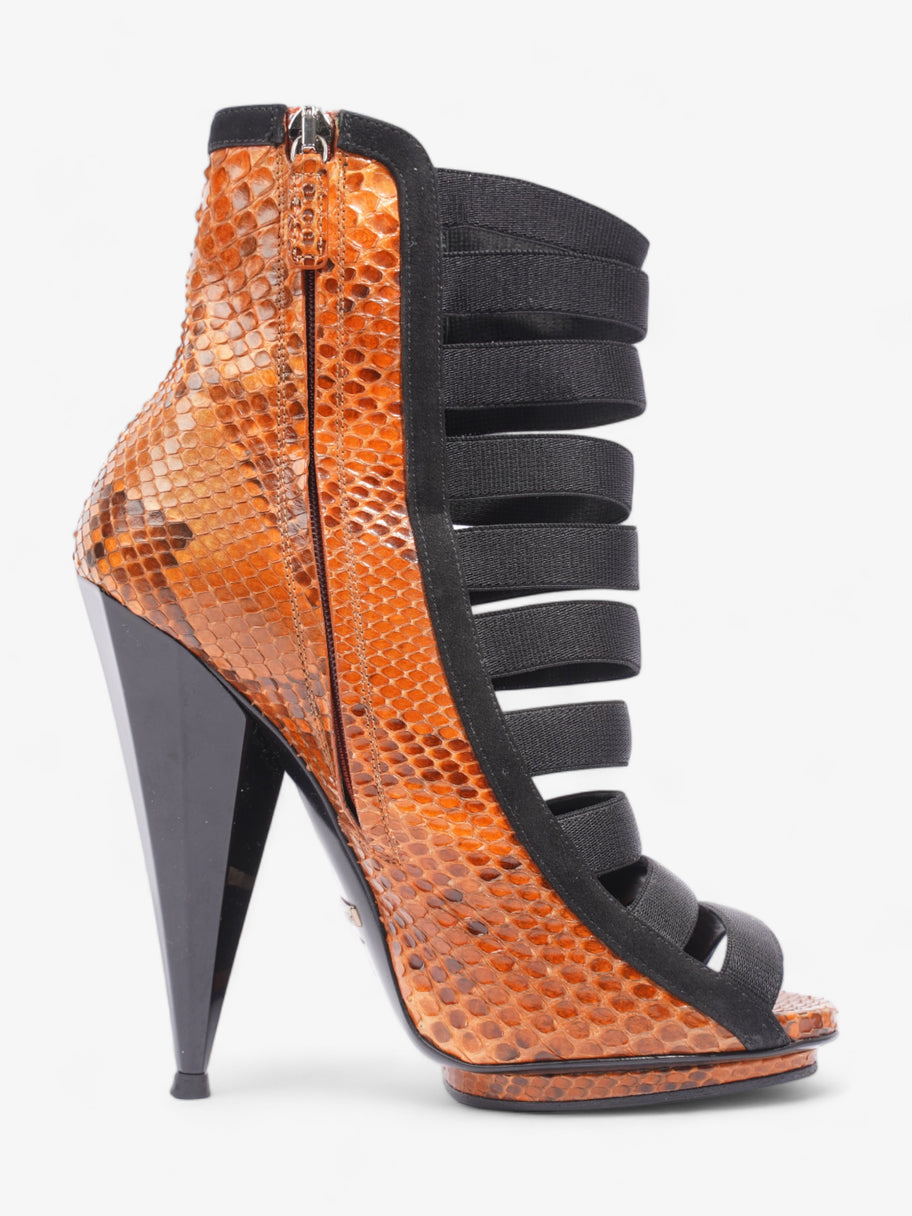 Olympia Heels 120 Orange / Black Alligator EU 36.5 UK 3.5 Image 4