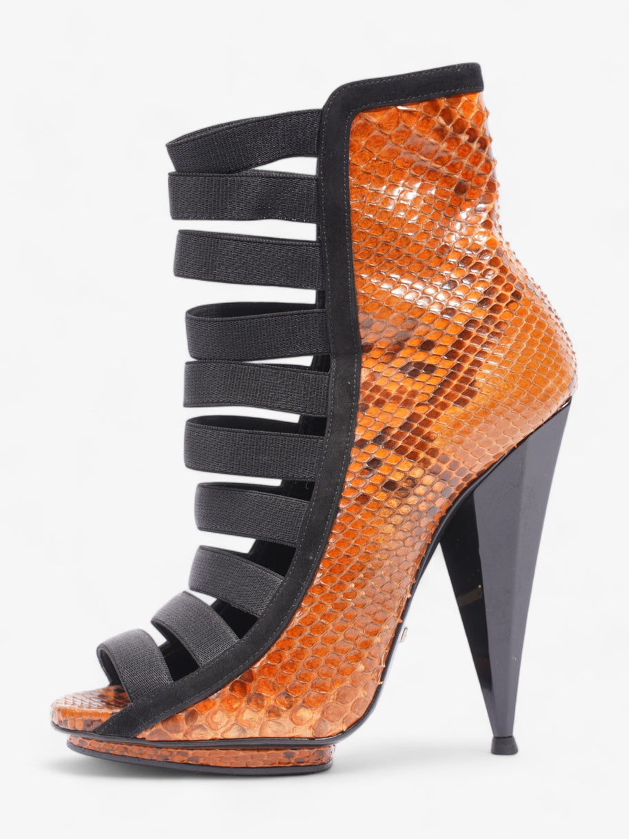 Olympia Heels 120 Orange / Black Alligator EU 36.5 UK 3.5 Image 5