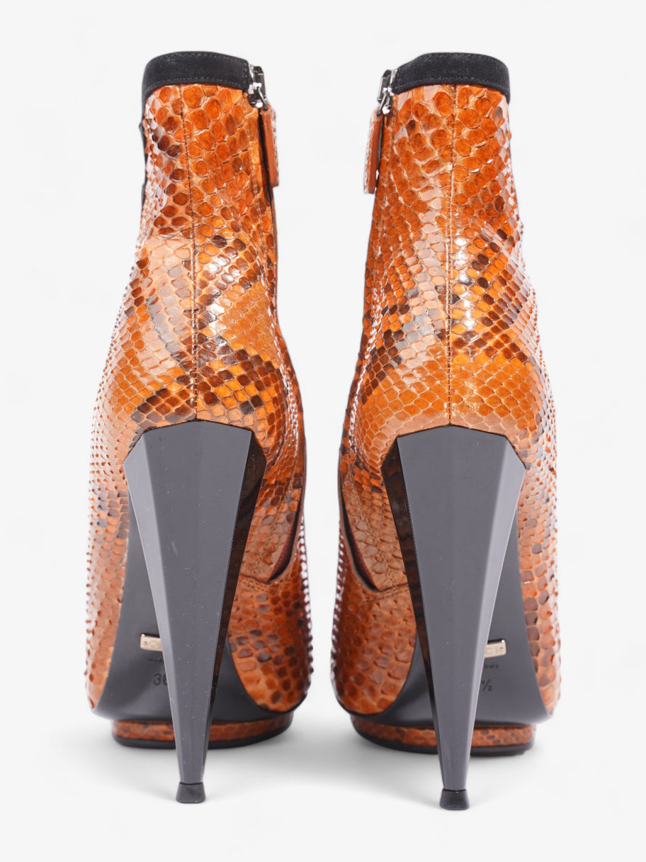 Olympia Heels 120 Orange / Black Alligator EU 36.5 UK 3.5 Image 6