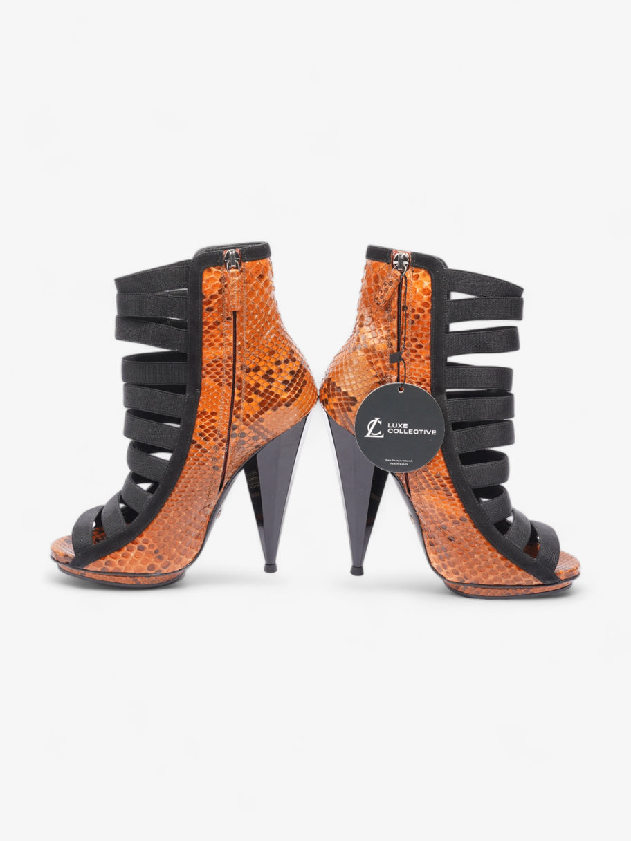 Gucci Olympia Heels 120 Orange / Black Alligator EU 36.5 UK 3.5 Image 9