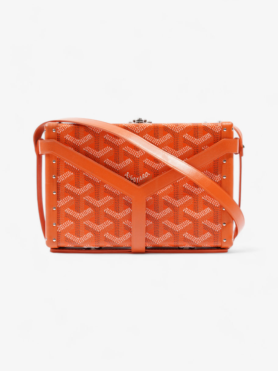 Goyard Minaudiere Trunk Bag Orange Coated Canvas Image 1