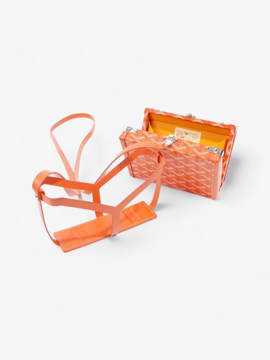 Goyard Minaudiere Trunk Bag Orange Coated Canvas Image 7