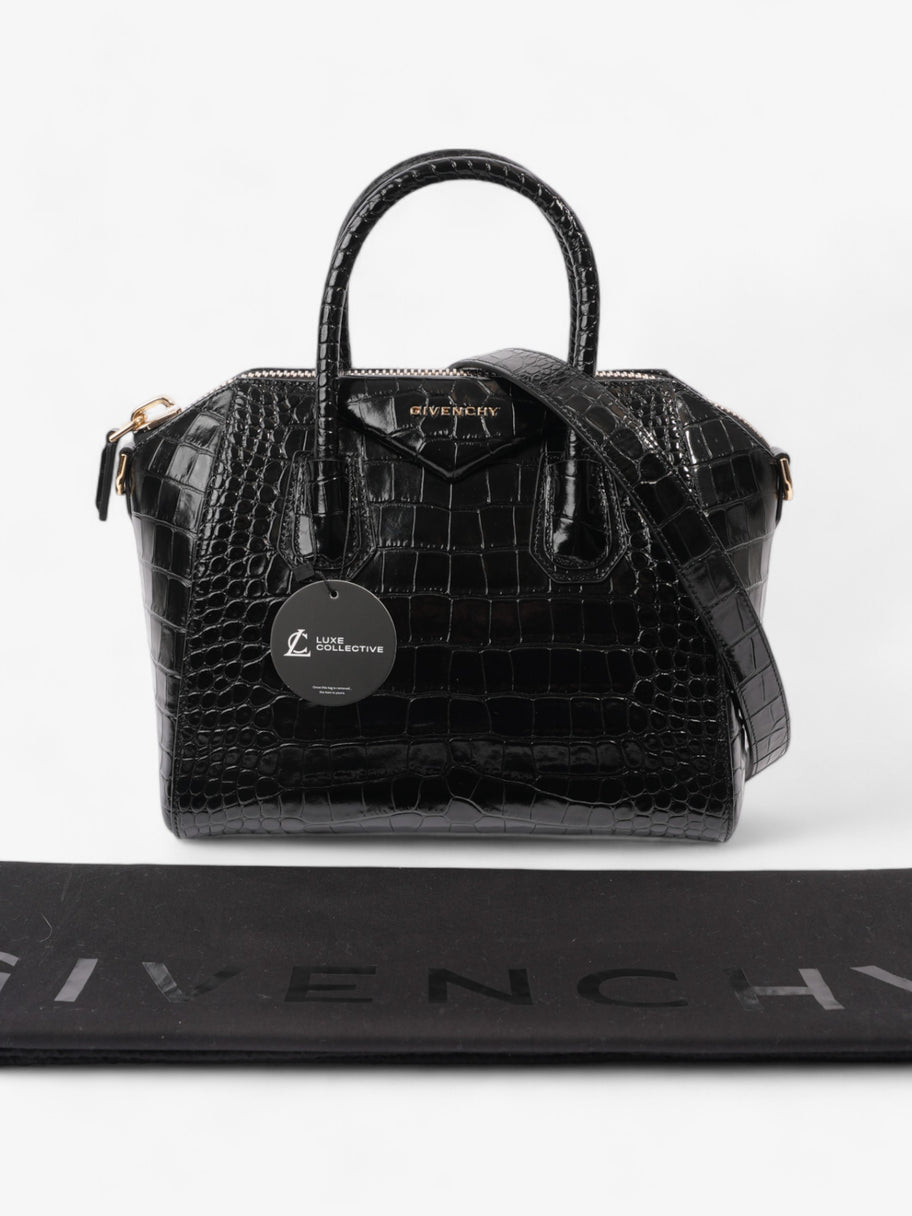 Givenchy Antigona Black Embossed Leather Small Image 10