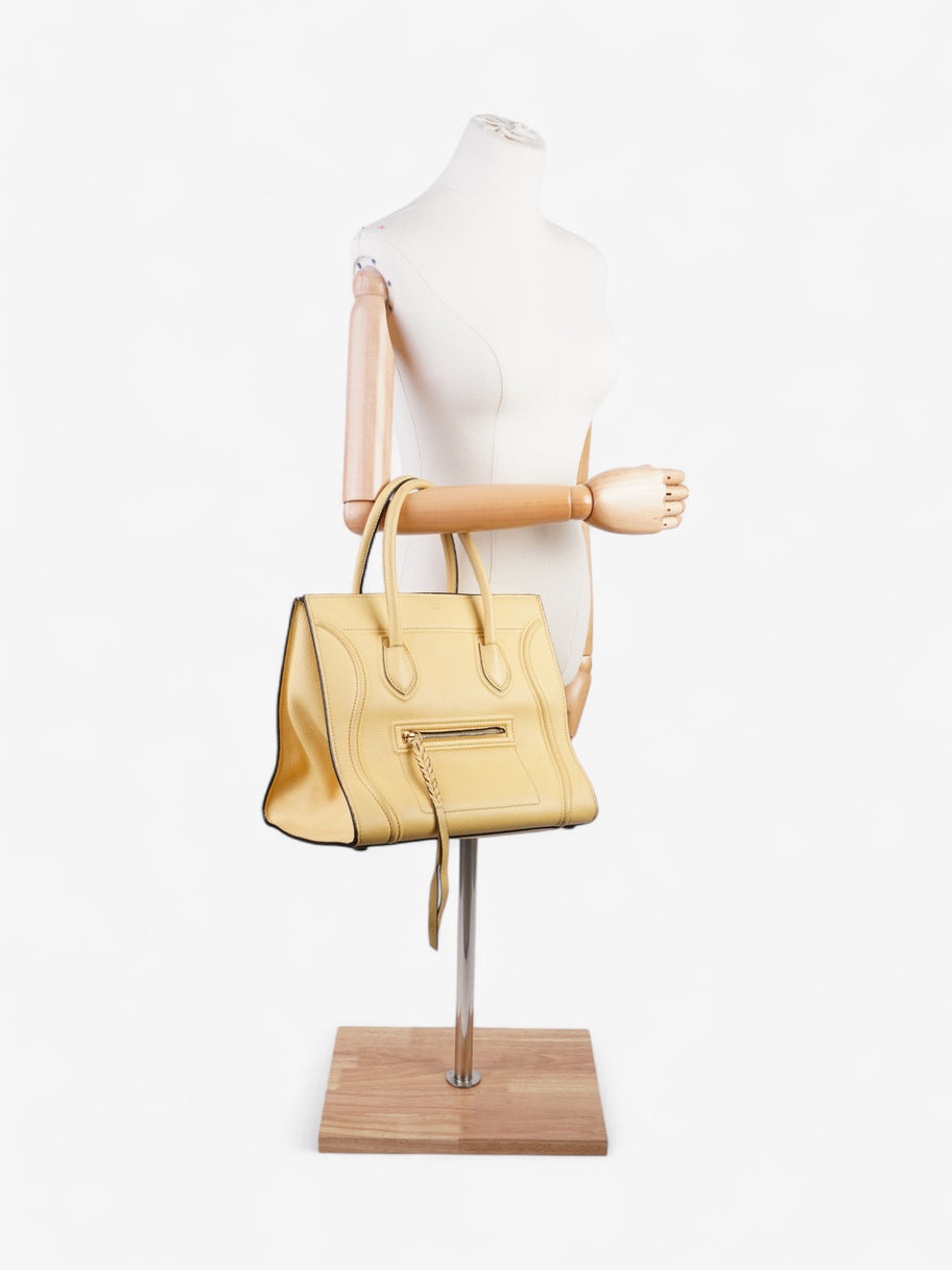 Celine Phantom Luggage Tote Yellow Leather Medium Image 2