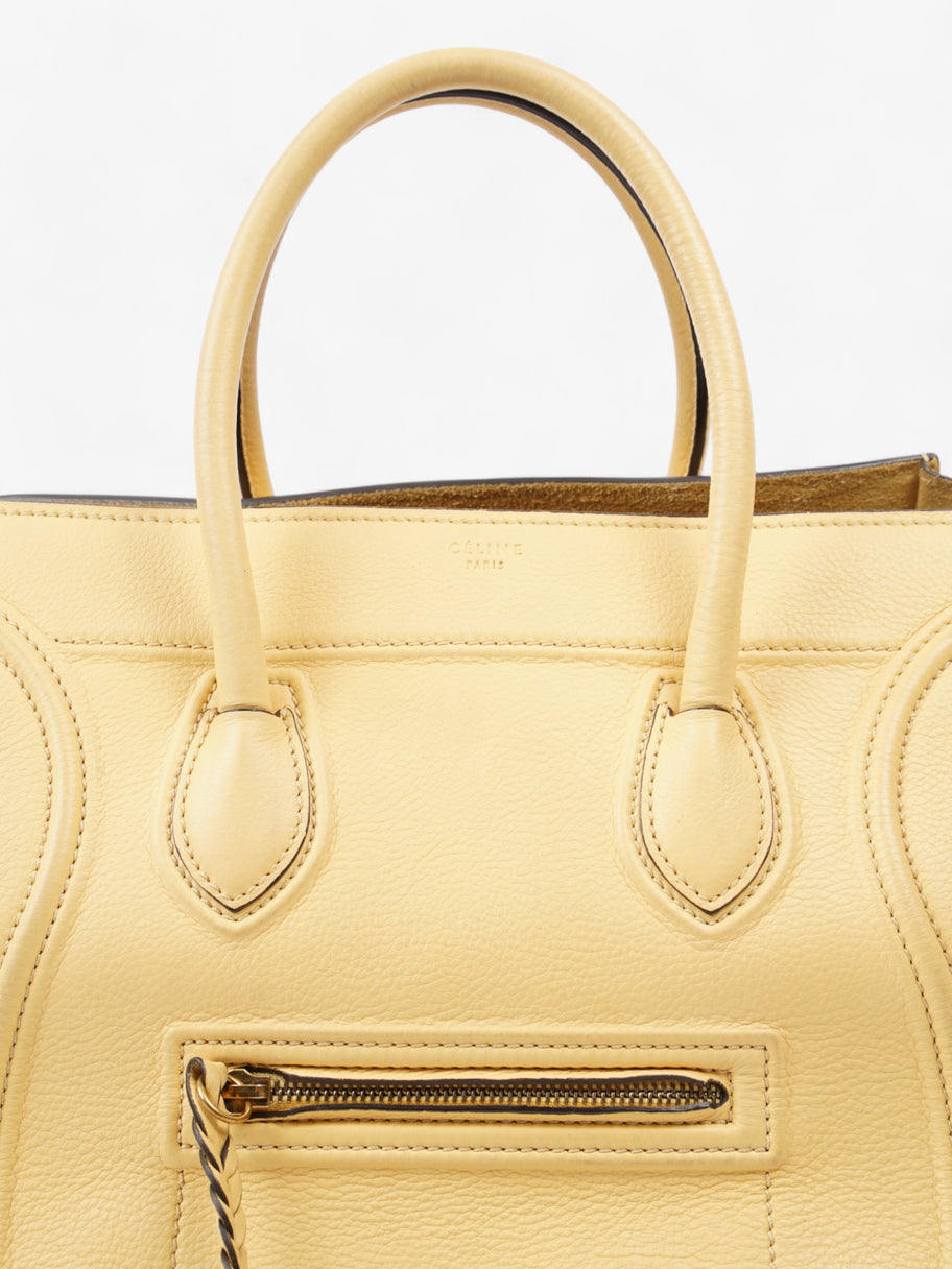 Celine Phantom Luggage Tote Yellow Leather Medium Image 7