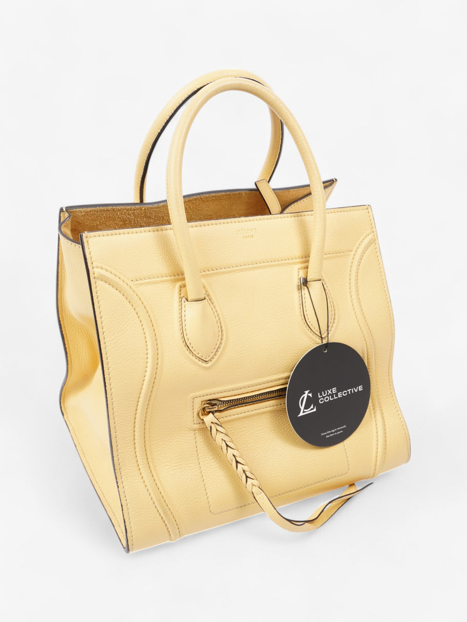 Celine Phantom Luggage Tote Yellow Leather Medium Image 9